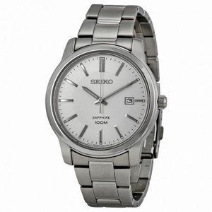 Seiko White Dial Stainless Steel Men's Watch SGEH01P1