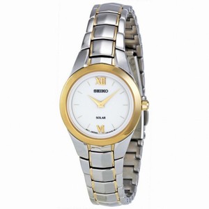 Seiko White Dial two-tone Ladies Watch SUP108