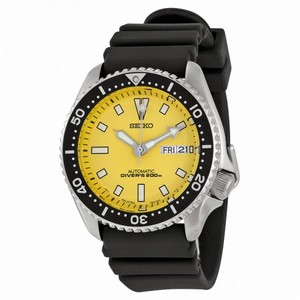 Seiko Yellow Dial Divers Men's Watch SKXA35