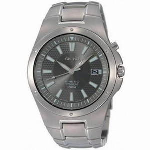Seiko Silver Tone Dial Titanium Men's Watch SKA397