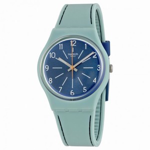 Swatch Blue Stitches Blue Dial Ladies Casual Watch GM184