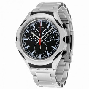 Swatch Energy Chronograph Black Dial Aluminium Men's Watch YYS4000AG