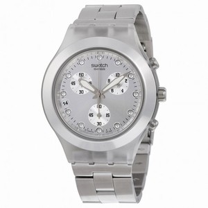 Swatch Full-Blooded Silver Chronograph Unisex Watch SVCK4038G