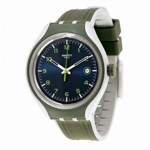 Swatch Go Climb Quartz Olive Rubber Strap Men's Watch YES4004