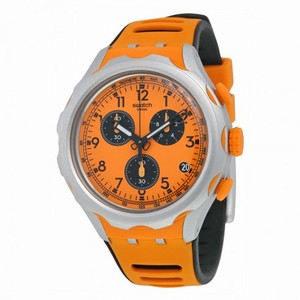 Swatch Irony Caccia Orange Dial Orange Silicone Men's Watch YYS4010