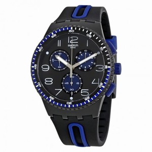 Swatch Kaicco Black Dial Men's Chronograph Watch SUSB406
