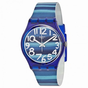 Swatch Linajola Blue Dial Blue Plastic Unisex Watch GN237