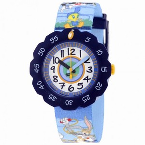 Swatch Looney Tunes Fun and Fit Blue and White Dial Kids Watch ZFLSP008