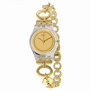 Swatch Originals Elefinja Gold Dial Yellow Gold-plated Ladies Watch LK346G
