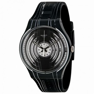 Swatch Originals Success Way Black and White Silicone Unisex Watch SUOB106