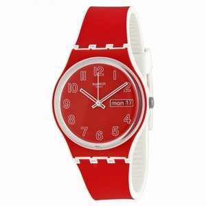 Swatch Poppy Field Red Dial Men's Quartz Watch GW705