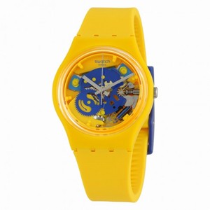 Swatch Poussin Skeleton Dial Ladies Watch GJ136
