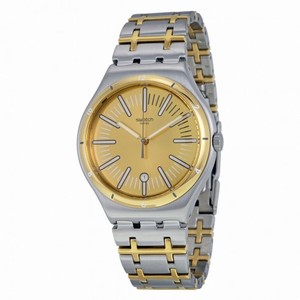 Swatch Ride In Gold Dial Two-tone Men's Watch YWS410G