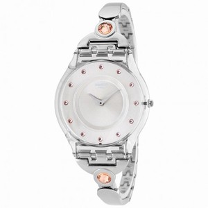 Swatch Skin Classic Salmon Pearlsl Stainless Steel Ladies Watch SFK376G