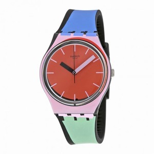 Swatch Sport Mixer Orange Dial Multicolor Silicone Watch GB286