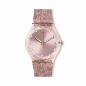 Swatch Stellassa Pink Dial Ladies Casual Watch SUOT100