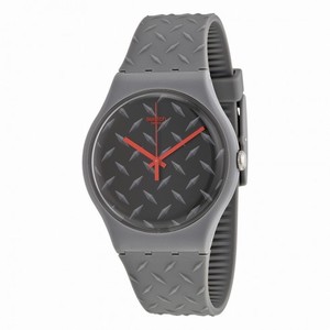 Swatch TEXT-URE Matte Black Dial Quartz Men's Watch SUOM102