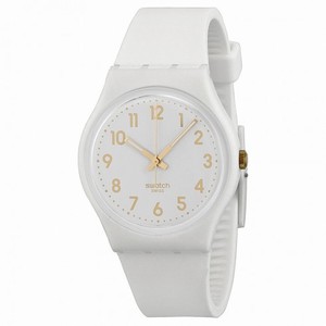 Swatch White Bishop White Dial Unisex Watch GW164