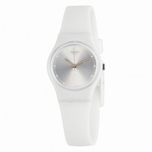 Swatch White Mouse Sun- Brushed Silver Dial Ladies Watch LW148