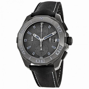Tag Heuer Aquaracer Automatic Black Dial Black Fabric Men's Watch CAY218B.FC6370