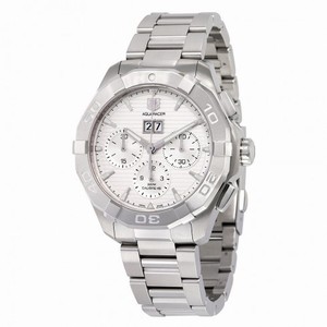 Tag Heuer Aquaracer Automatic Chronograph Silver Dial Stainless Steel Men's Watch CAY211Y.BA0926