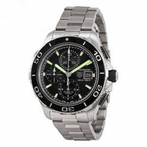 Tag Heuer Aquaracer Black Dial Chronograph Stainless Steel Men's Watch CAK2111BA0833