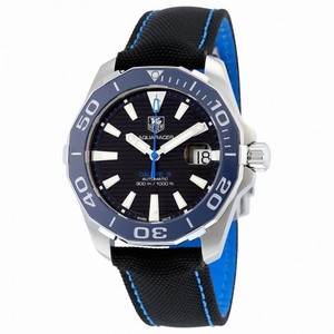 Tag Heuer Aquaracer Black Dial Textile Strap Automatic Men's Watch WAY211B.FC6363