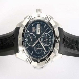 TAG Heuer Aquaracer CAF2010.FT8011 Round Stainless Steel Case Blue Dial Watch
