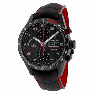 Tag Heuer Calibre 16 Black Dial Chronograph Titanium Automatic Men's Watch CV2A82.FC6237