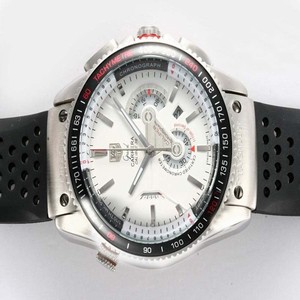 TAG Heuer Carrera 36 RS2 Round Black Rubber Strap Mens Watch