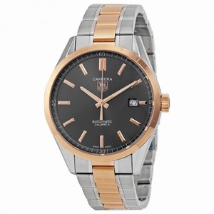 Tag Heuer Carrera Anthracite Dial Steel and 18kt Rose Gold Men's Watch WV215F.BD0735
