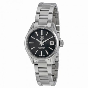Tag Heuer Carrera Automatic Black Dial Stainless Steel Ladies Watch WAR2410.BA0776