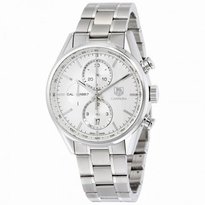 Tag Heuer Carrera Automatic Chronograph Silver Dial Stainless Steel Men's Watch CAR2111.BA0720