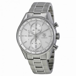 Tag Heuer Carrera Automatic Silver Dial Steel Men's Watch CAR2111.BA0724