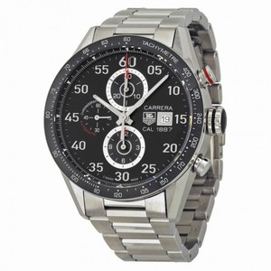 Tag Heuer Carrera Caliber 1887 Black Dial Stainless Steel Automatic Chronograph Men's Watch CAR2A10.BA0799