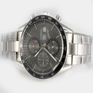 TAG Heuer Carrera CAF2110.BA0809 PVD Case Round Black Dial Watch