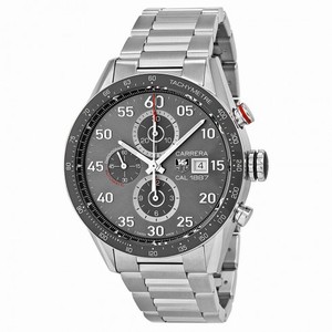 Tag Heuer Carrera Calibre 1887 Automatic Chronograph Grey Dial Stainless Steel Men's Watch CAR2A11BA0799