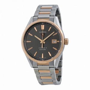 Tag Heuer Carrera Calibre 5 Anthracite Dial Stainless Steel Rose Gold Men's Watch WAR215EBD0784