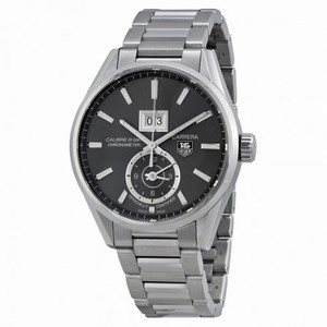 Tag Heuer Carrera Calibre 8 GMT Grey Dial Stainless Steel Men's Watch WAR5012BA0723
