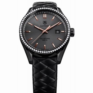 Tag Heuer Carrera Cara Delevingne Black Dial Ladies Quartz Watch WAR101B.FC6367