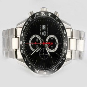 TAG Heuer Carrera CV2010.BA0786 Quartz Chronograph Black Dial Round Watch