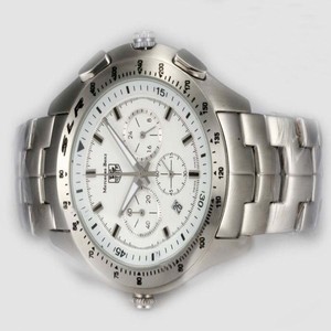 TAG Heuer Carrera CV2110.FC6180 White Dial Stainless Steel Case Stainless Steel Bezel Watch