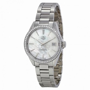 Tag Heuer Carrera Mother of Pearl Dial Diamond Stainless Steel Ladies Watch WAR1315BA0778