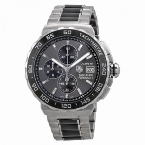 Tag Heuer Formula 1 Anthracite Dial Stainless Steel and Ceramic Chronograph Men's Watch CAU2010.BA0873