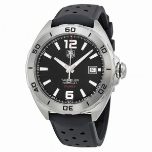 Tag Heuer Formula 1 Automatic Black Dial Black Rubber Men's Watch WAZ2113FT8023