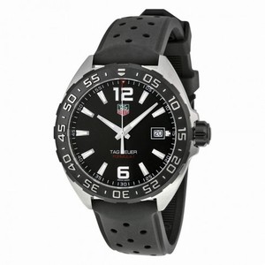 Tag Heuer Formula 1 Black Dial Black Rubber Men's Watch WAZ1110.FT8023