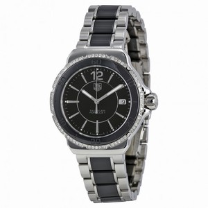 Tag Heuer Formula 1 Black Dial Stainless Steel Black Ceramic Ladies Watch WAH1212.BA0859