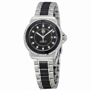 Tag Heuer Formula 1 Black Dial Steel and Ceramic Ladies Watch WAH1312.BA0867