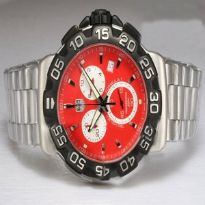 TAG Heuer Formula 1 CAC1112.BA0850 40mm Red Dial Stainless Steel Case Watch