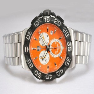 TAG Heuer Formula 1 CAC1112.BA0850 PVD Bezel Quartz Chronograph Orange Dial Watch